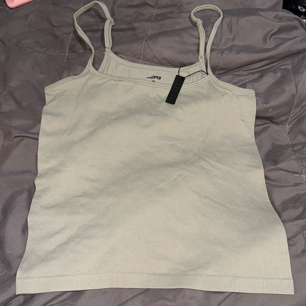 SKIMS STRAIGHT NECK CAMI “SEA HAZE” - Picture 1 of 3